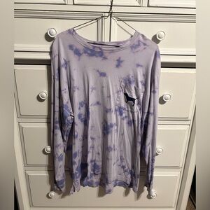 PINK Victoria's Secret Lavender Tie-Dye Top